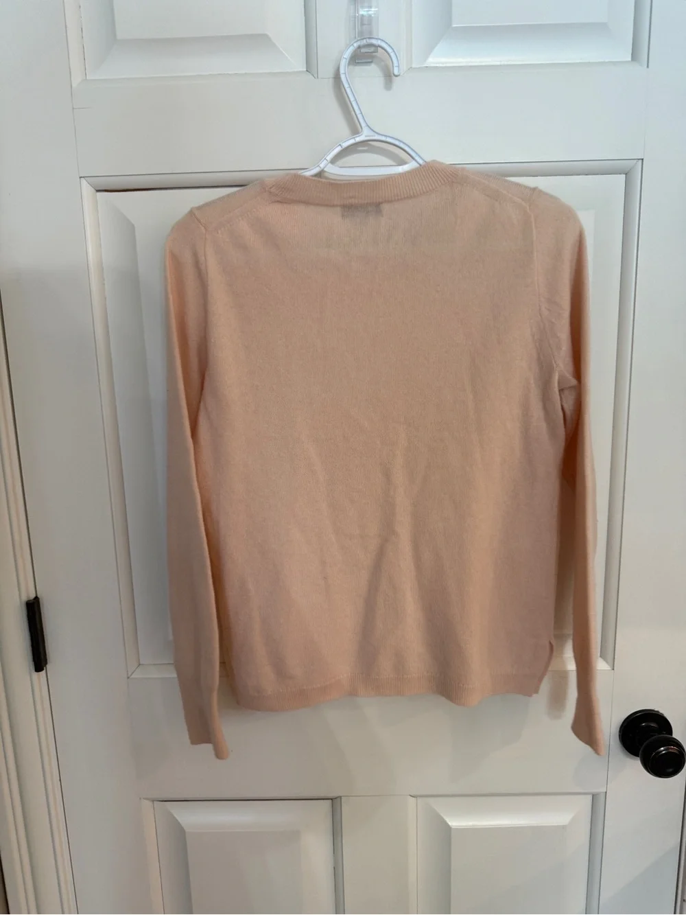 J.Crew 100% Cashmere Peach Crew Neck Sweater Size Small 25594